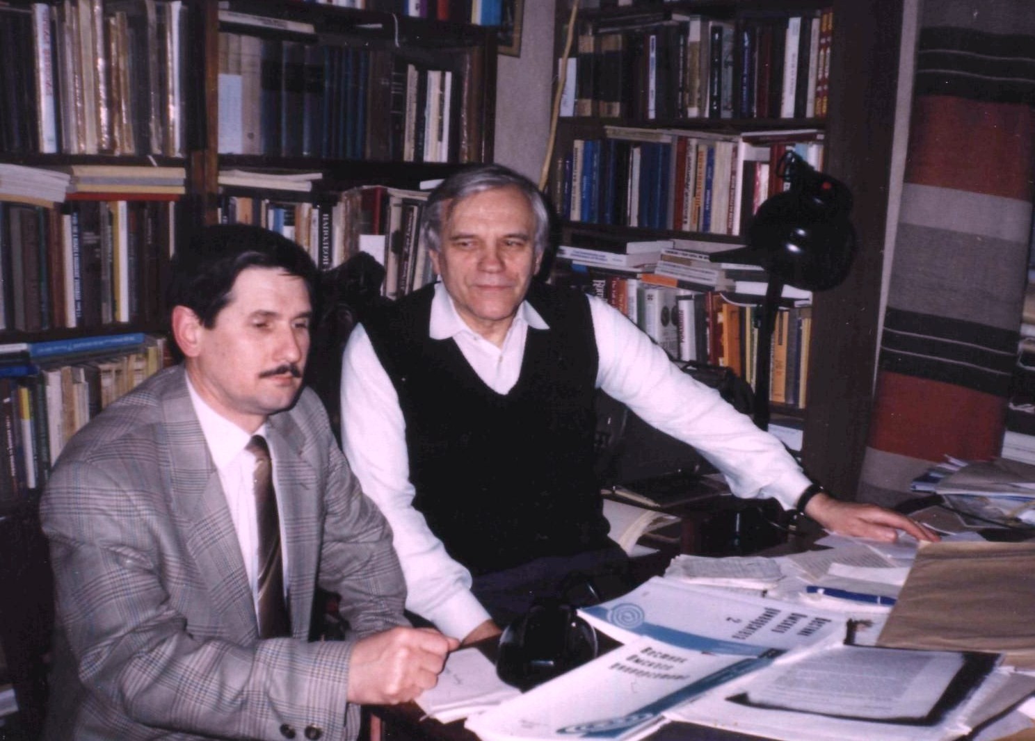 А.В. Ремнев с учителем Б.В. Ананьичем (СПбГУ). Санкт-Петербург, 1998 г.